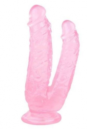 Noctis 19cm Pembe iftli Dildo No:76